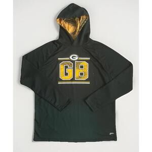 Green Bay Packers NFL Team Apparel Men’s Long Sleeve Hoodie, Size XL